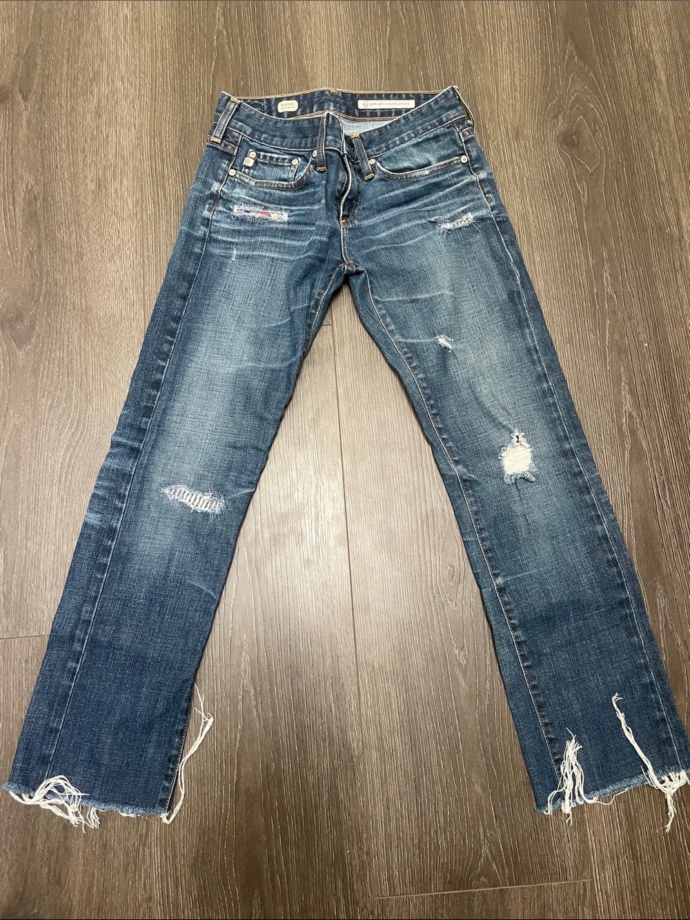 AG Adriano Goldschmied Tomboy Distressed Y2K Jeans